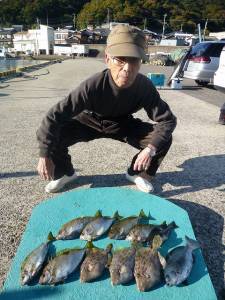 ヒラバエでアイゴ・カワハギ、神谷一文字でアイゴ・カワハギ・グレ