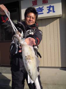 湯浅　広一文字でヤエン釣り、アオリイカ キ…