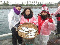 尼崎市立魚つり公園　シラサのウキ釣りでチヌ・セイゴの釣果