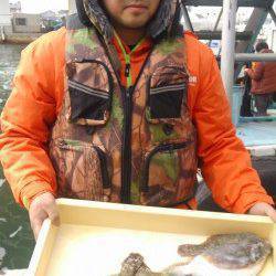 岸和田一文字　沖の北にて青イソメをエサに竿1本でカレイ5匹キャッチ！