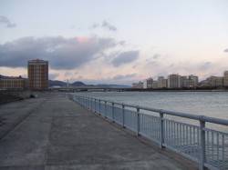 南芦屋浜　西風強風のため東面に釣行　ライト…