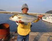 黒島の筏　のませでカンパチ2尾の釣果