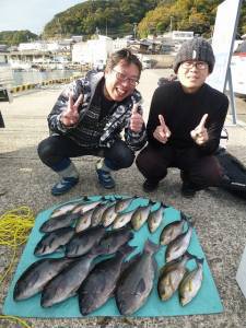 沖一文字＆ヒラバエ　カゴ釣りでグレ・イサギ…