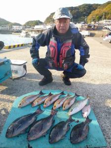 由良神谷の磯・ヒラバエ　カゴ釣りでグレ・イ…