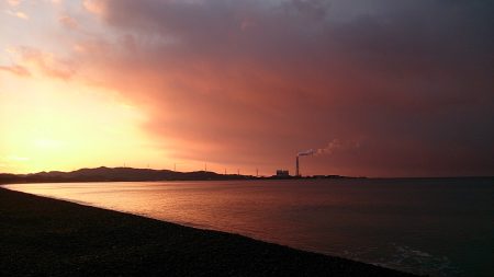 煙樹ヶ浜で初つり　なんとか1匹！