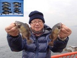 平磯海づり公園　ウキ釣りでメバルをキャッチ