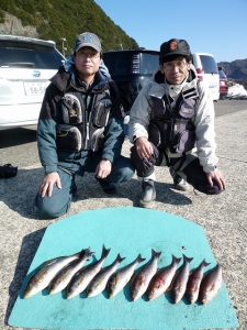 神谷　沖一文字内向きでイサギやグレあがって…