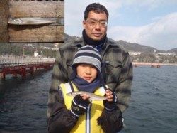 17日　須磨海づり公園でキス記録賞！