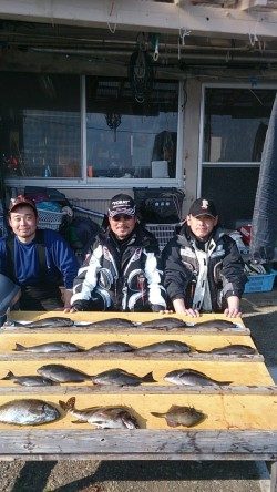 萩尾の磯でのフカセグレ釣果