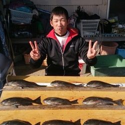 萩尾の磯　大イナヤと沖コーデでのグレ釣果