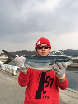 和歌山マリーナシティ海洋釣り堀にてメジロの…