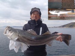 須磨海づり公園にてスズキ88.3cm！