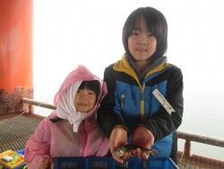尼崎市立魚つり公園 貴重な良型ハゼ♪