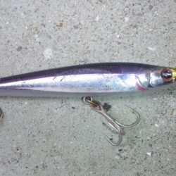 河口にてルアー釣り