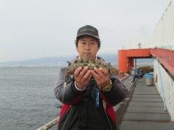 尼崎市立魚つり公園 ズボ釣りでポン級アイナメをキャッチ！