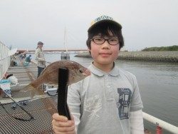 尼崎市魚つり公園 エビ撒きでハネ・セイゴ・キビレ