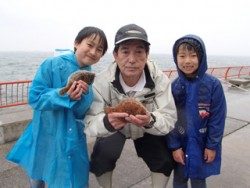 平磯海釣り公園　投げ釣りでカレイの釣果