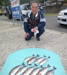 沖一文字外向きでマダイ52ｃｍ！