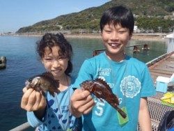 神戸市立須磨海づり公園 落とし込みでガシラ・メバル