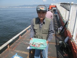 尼崎市魚つり公園　サビキでイワシ園内110…