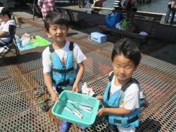 尼崎市立魚つり公園 サビキ釣りでイワシ・サッパ