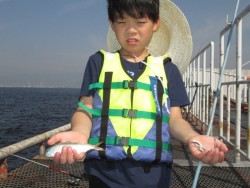 尼崎市立魚つり公園 サビキでサッパ・イワシ…
