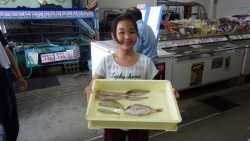 みなべ堺漁港　チョイ投げでキス・ガシラ・マダイ