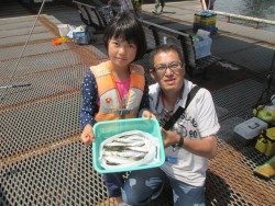 尼崎市魚つり公園　サビキでサバ＆イワシ＆