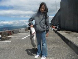 北港海釣公園　スズキ72cmの釣果