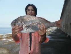 北港魚つり公園　マダイ　５７㎝