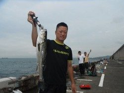 北港釣り公園　ハネ50cmの釣果