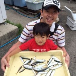 マリーナシティー海釣り公園　サビキで豆アジ＆サバ