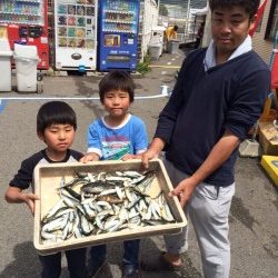 マリーナシティ海釣り公園　サビキ・胴突でイワシ・アジなど