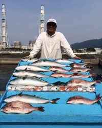 和歌山マリーナシティ海洋釣り堀　メジロ、マダイ！