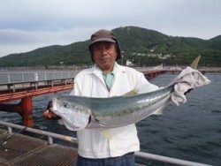 神戸市立須磨海づり公園 ノマセでブリ91.5ｃｍ！