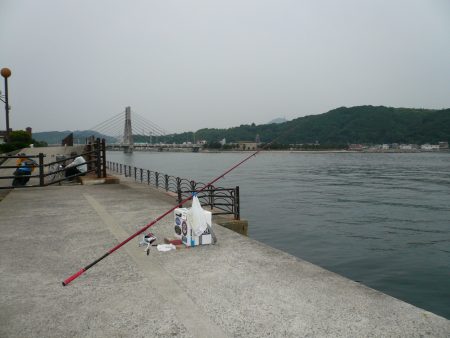 洲本砂場でキス狙い