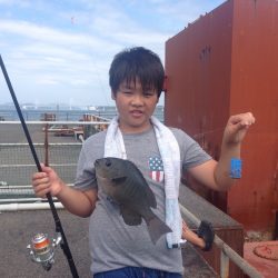 仲良し親子釣り紀行  40㎝のウマヅラハギ