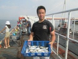 尼崎市立魚つり公園 サッパ3000匹！他魚種多数です