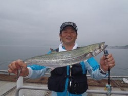 神戸市立須磨海づり公園　サワラ60cm！