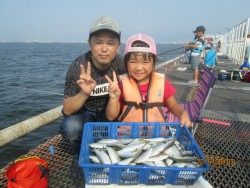 尼崎市立魚つり公園　サビキまだまだ好調！