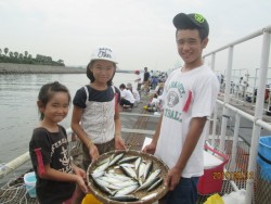 尼崎市立魚つり公園　サバの数釣り！