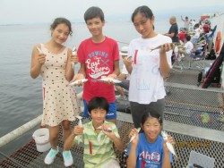 尼崎市魚つり公園　今日もサビキで大漁釣果