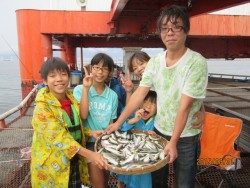 尼崎市立魚つり公園 サビキまだまだ好調です