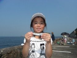 和歌山北港魚つり公園　カマスが釣れたよ♪