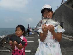 和歌山北港魚つり公園　良型チヌ、グレでニッ…