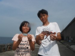 和歌山北港魚つり公園　アジとガシラが釣れた…