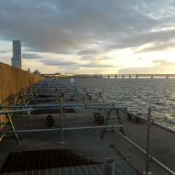 夜釣りで今期、初タチウオ釣り