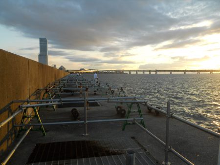 夜釣りで今期、初タチウオ釣り