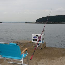 洲本砂場でキス狙い