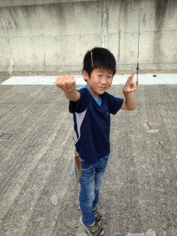 アジュール舞子でファミリーフィッシング